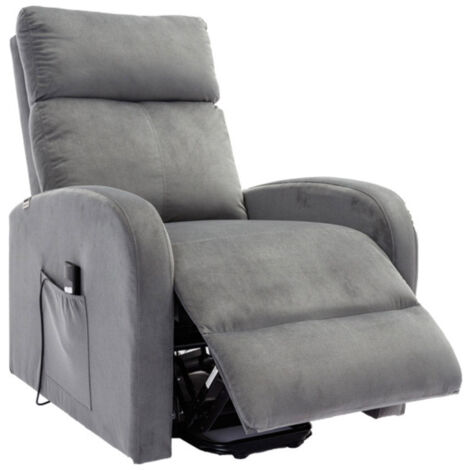 Sillon Reclinable Electronico Irene 1 Plaza Gris