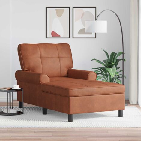 Sillón reclinable Marrón 91 x 157 x 91 cm Cuero sintético