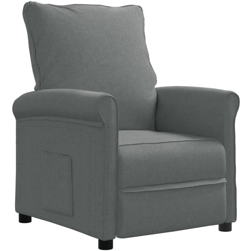 

Sillón Reclinable para TV de Tela Gris Oscuro - Gris - Vidaxl