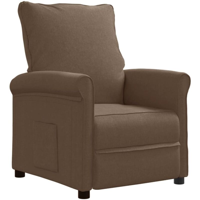 

Sillón Reclinable para TV de Tela Marrón - Marrón - Vidaxl