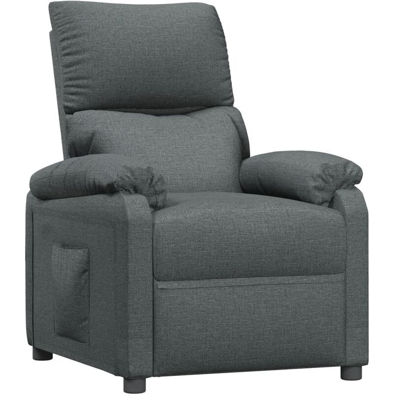 

Sillón Reclinable para TV de Tela Gris Oscuro - Gris - Vidaxl