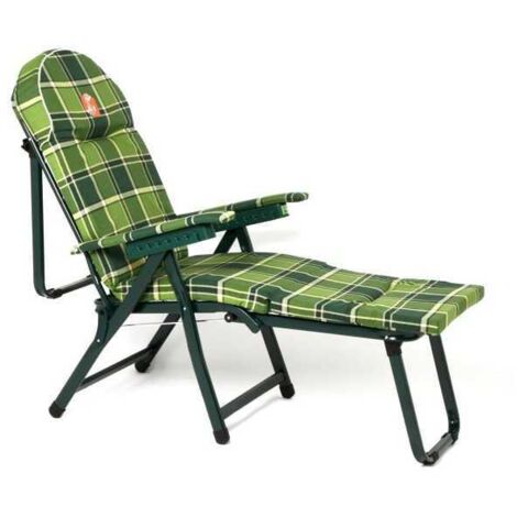Sillón reclinable Tahiti de algodón con respaldo abatible Metalfar