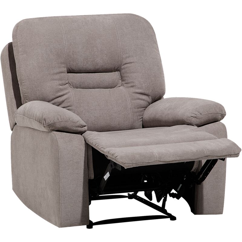 

Sillón reclinable tapizado beige BERGEN