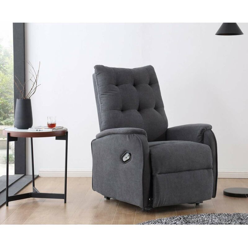 

Sillon relax Canyon elevacion con motor varios colores a elegir 75 cm(ancho) 111 cm(altura) 80 cm(fondo) Color GRIS