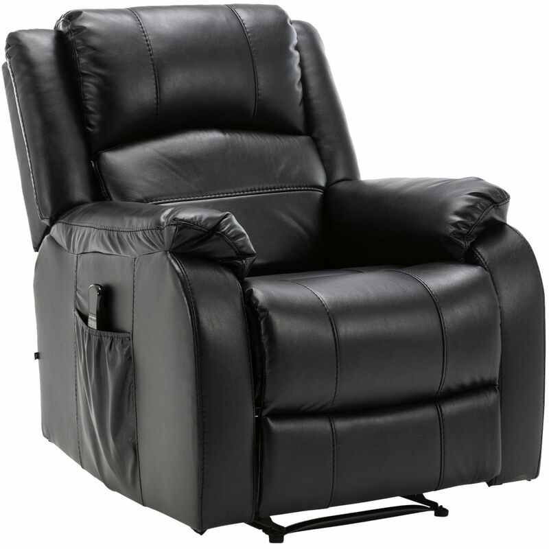 

Sillón Relax De Masaje Kerpen Negro Cuero auténtico