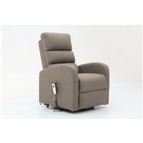 Sillón relax elevable eléctrico SYDNEY Tela Topo
