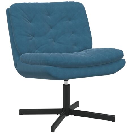 Sillón Relax giratorio Azul 63 x 75 x 76 cm Terciopelo