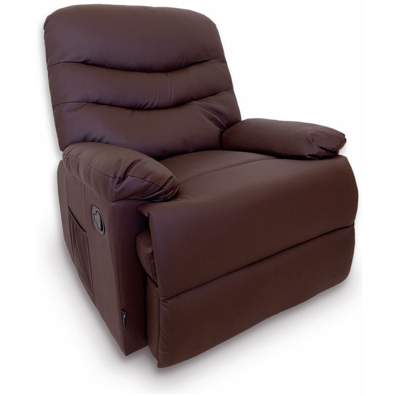 

Sillón Relax Masajeador Astan Hogar Manual Chocolate Piel Sintética