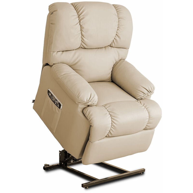 

Sillón Relax Masajeador Levantapersonas Astan Hogar Arena Piel Sintética