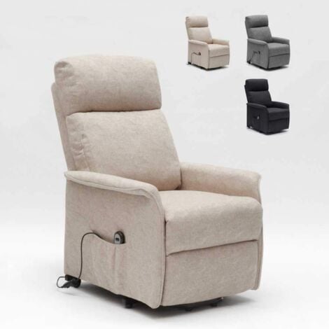 LE ROI DU RELAX Sillón Relax Reclinable Eléctrico con Sistema Power-Lift Giorgia máximo confort y tecnología avanzada Color: Beige