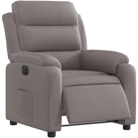 Sillón relax TV con función de elevación eléctrica muy cómoda en tejido color topo DEC028580