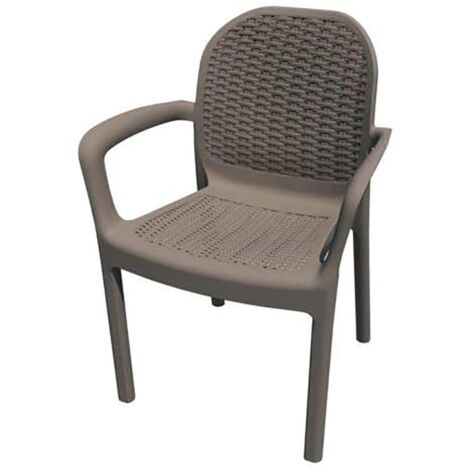 SILLON RESINA RATAN MIRANDA TAUPE