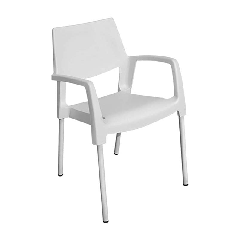 

Plasmir - SILLON RESPALDO BLANCO CUERPO RESINA Y PATAS ALUM