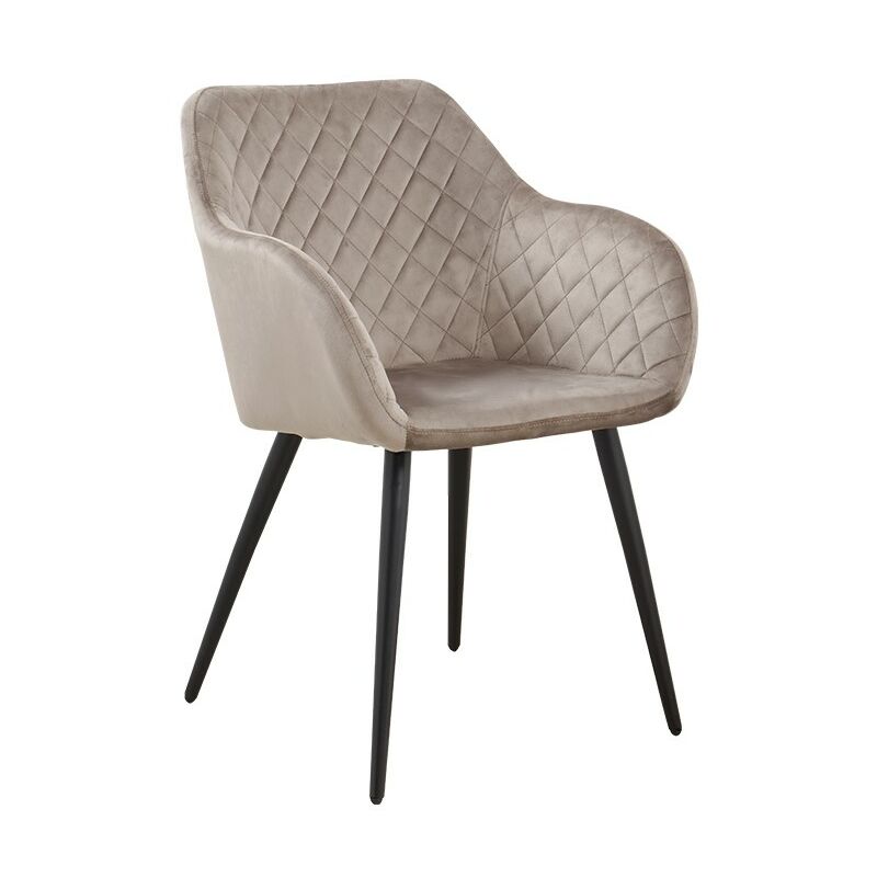 

Sillón ROLANDO, metal, tapizado velvet 13 marrón claro