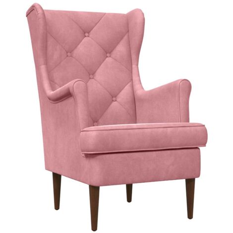 sillón Rosa Terciopelo
