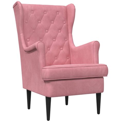 sillón Rosa Terciopelo