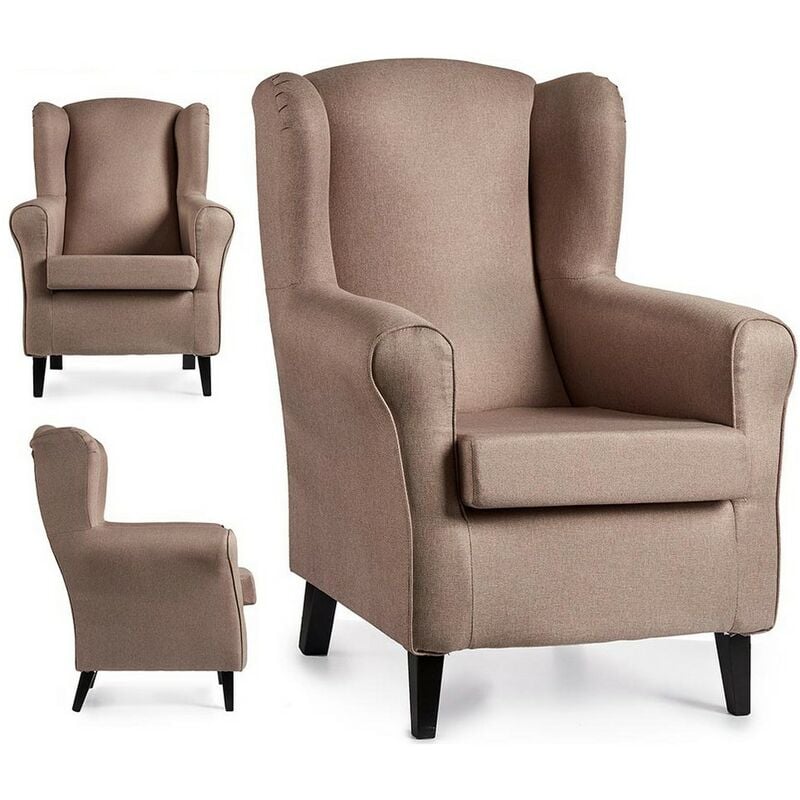 

BHD - Sillón Sade Beige Poliéster (65 x 101 x 75 cm)