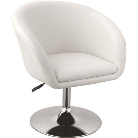Sillón salón comedor oficina blanco FAL09016