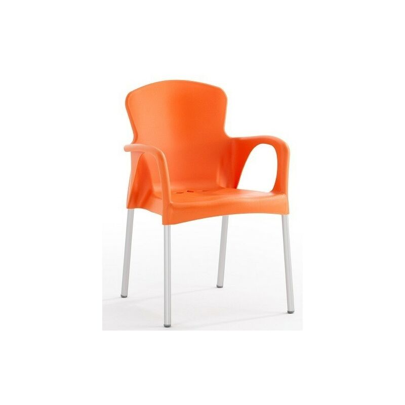 

Sillón SENA, apilable, polipropileno naranja*