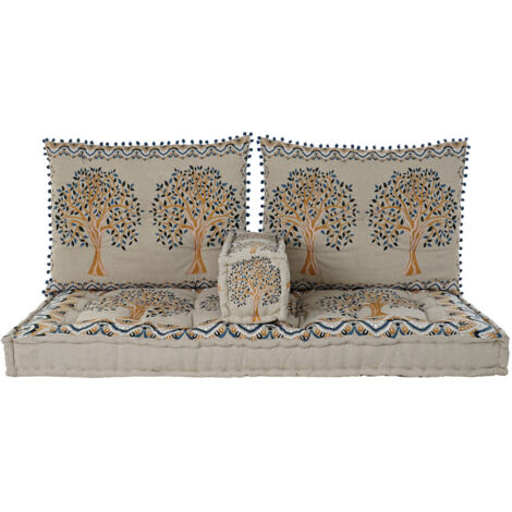 Sillon Set 4 Algodon 145X76X1 Arbol Desgastado TX192722