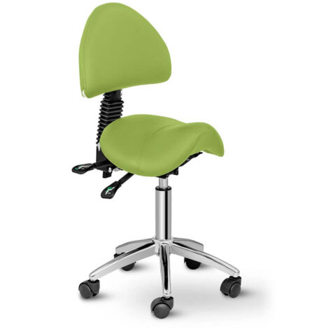 Sillón silla de montar con respaldo verde 140003501