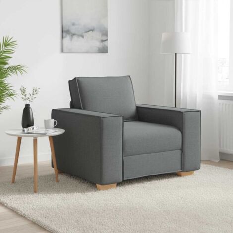Sillón sofá  de tela gris oscuro de 60 cm