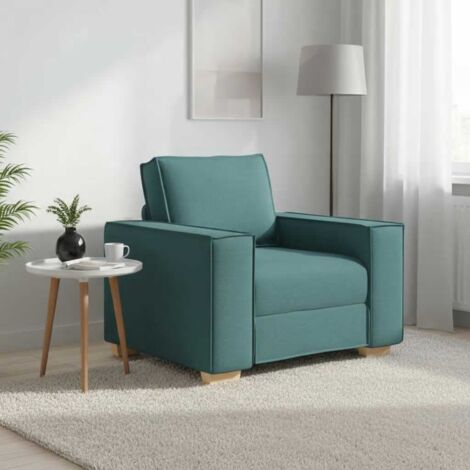 Sillón Sofá Tela Verde Oscuro 60 cm