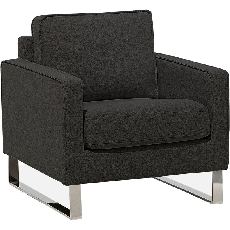 

Beliani - Sillón tapizado antracita VIND