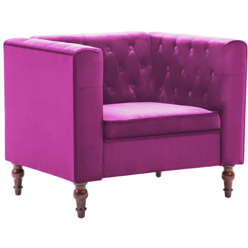 

Sillón de Terciopelo Morado - Púrpura - Vidaxl