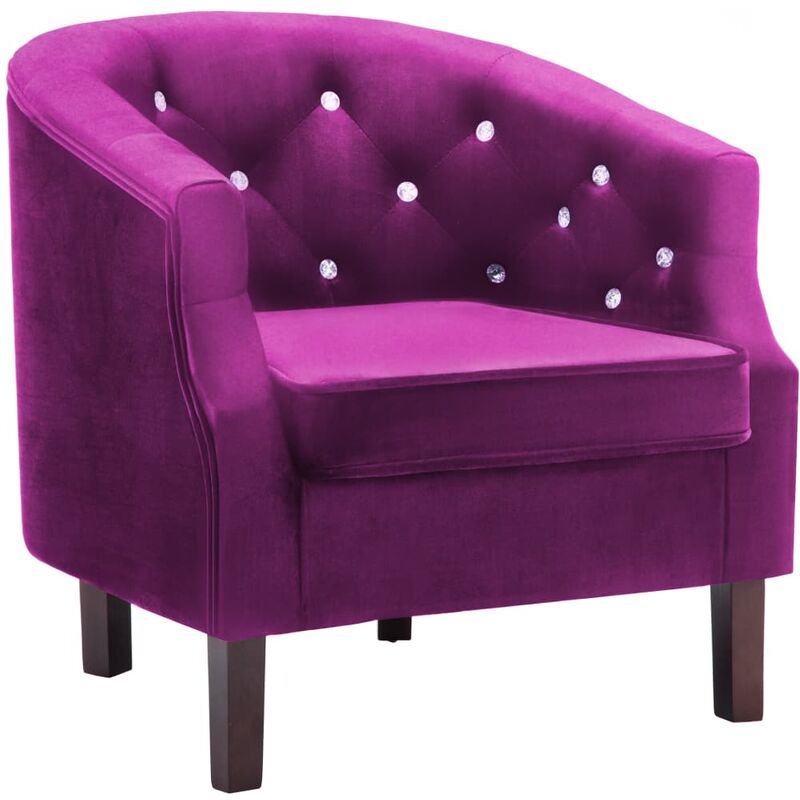 

Sillón de Terciopelo Morado - Púrpura - Vidaxl
