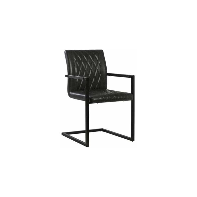 

Sillón tapizado en piel sintética Kraft dos colores a elegir 54.5 cm(ancho) 87 cm(altura) 55 cm(fondo) Color NEGRO
