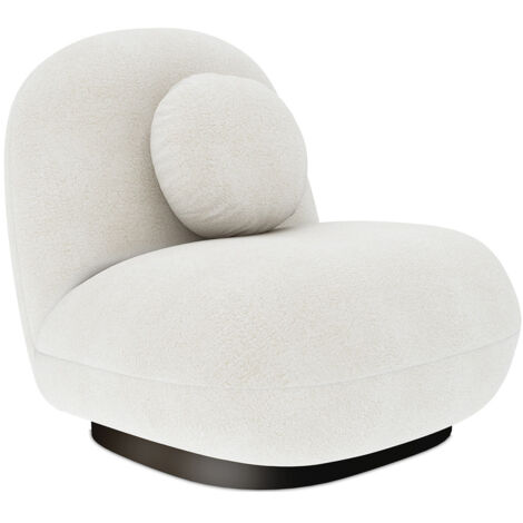Sillón Tapizado en Tela Bouclé - Larry