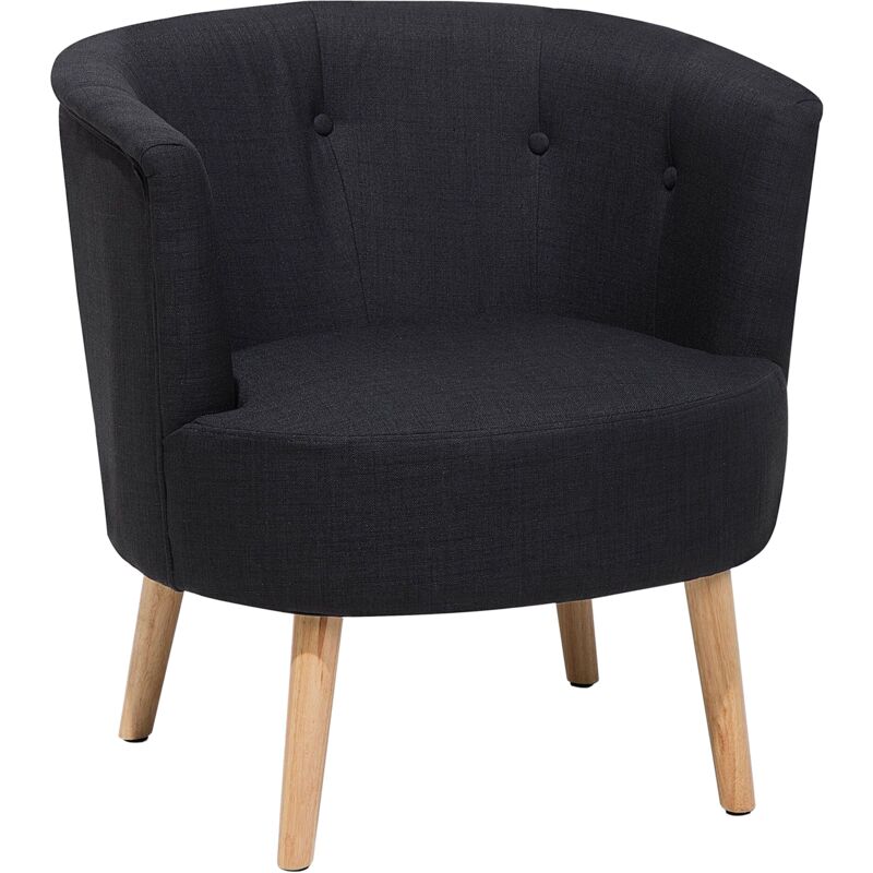 

Sillón tapizado negro ODENZEN