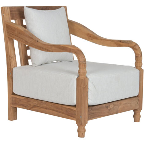 Sillon Teca 70X75X85 Cojin Natural