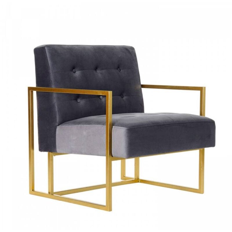 

Sillon Terciopelo Gris Metal Ancho: X Largo: X Alto: