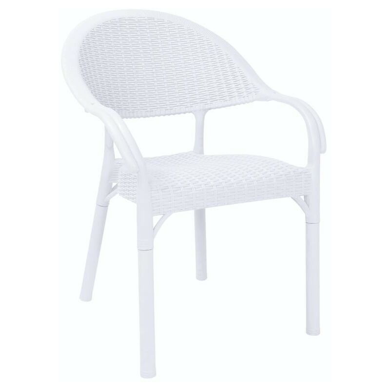 

Sillón TORREMOLINOS, apilable, polipropileno blanco
