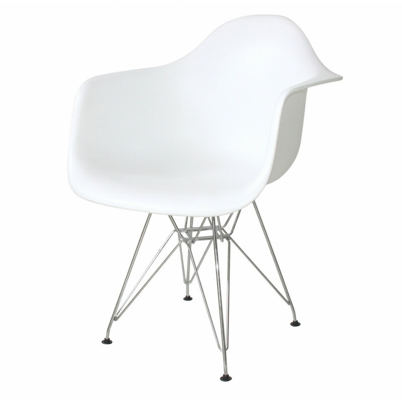 

Sillón Tower Chrome Blanco Ancho: 62 Cm X Largo: 61 Cm X Alto: 80 Cm | Altura