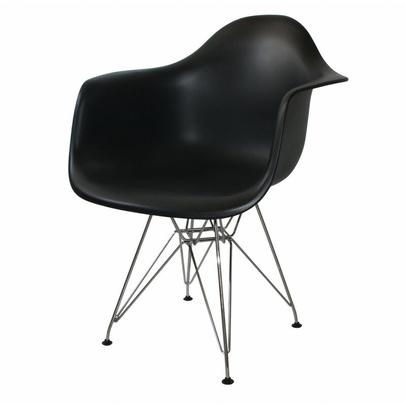 

Sillón Tower Chrome Negro Ancho: 62 Cm X Largo: 61 Cm X Alto: 80 Cm | Altura