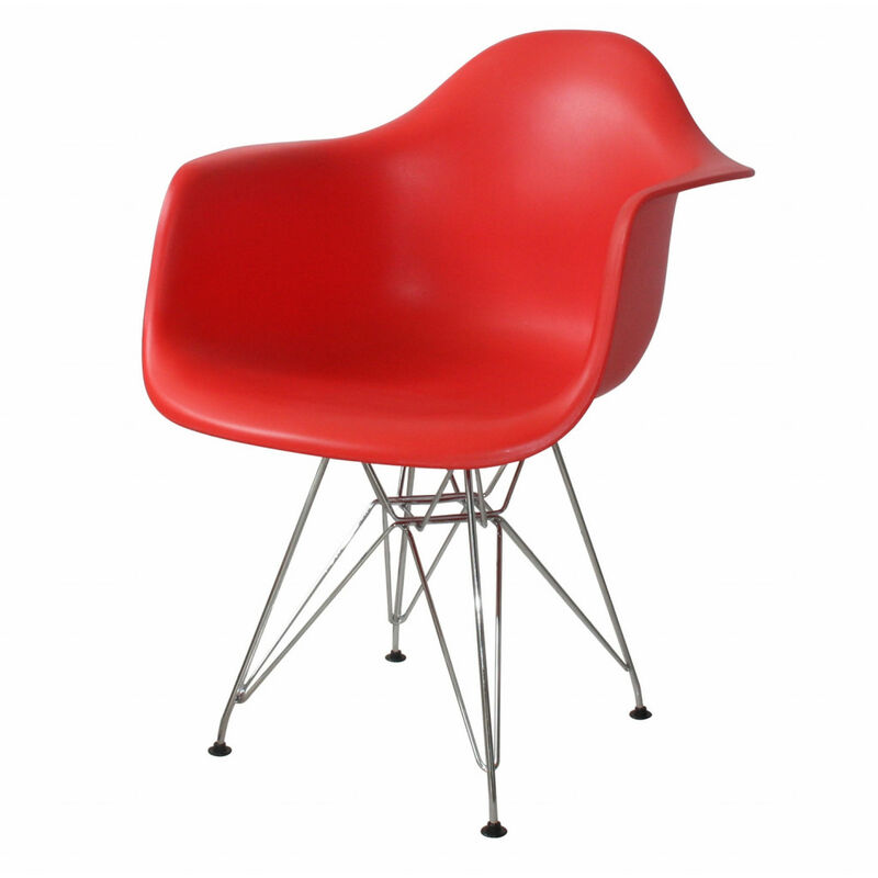 

Sillón Tower Chrome Rojo Ancho: 62 Cm X Largo: 61 Cm X Alto: 80 Cm | Altura