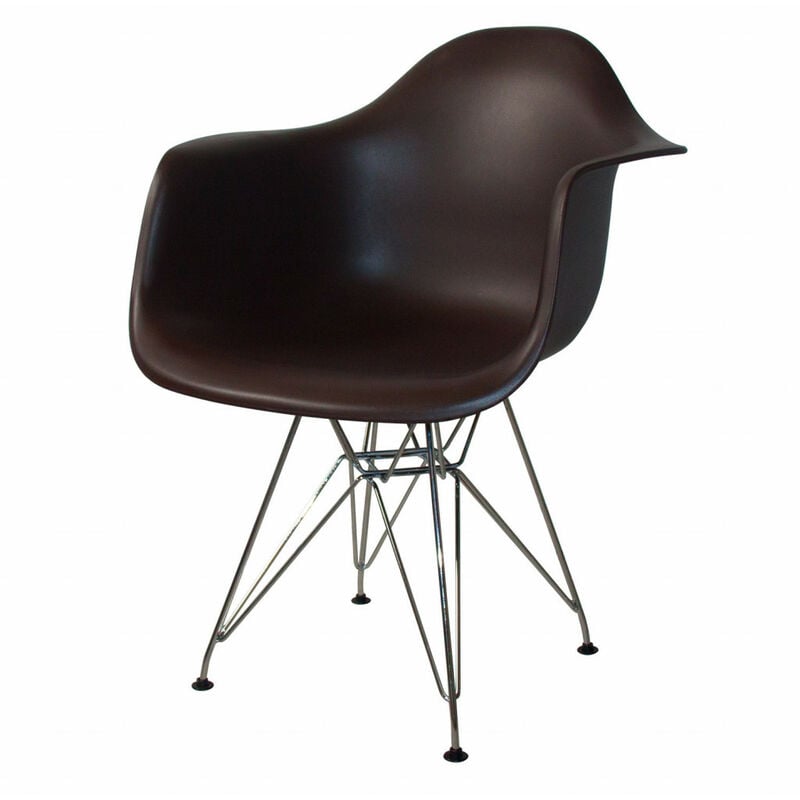 

Sillón Tower Chrome Chocolate Ancho: 62 Cm X Largo: 61 Cm X Alto: 80 Cm | Altura
