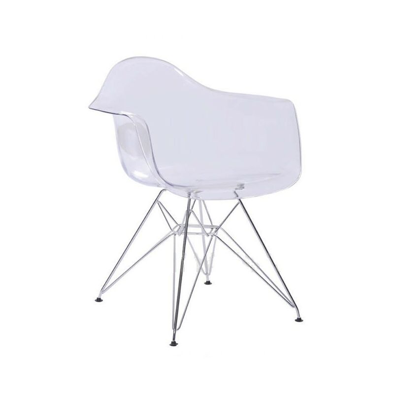 

Sillón TOWER, cromado, policarbonato transparente