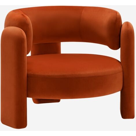Sillón trípode en terciopelo