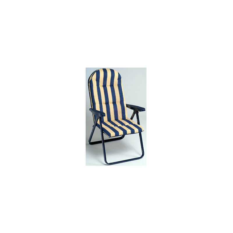 

Sillón Tumbona Acero Rayas Azul 777VOR-0057