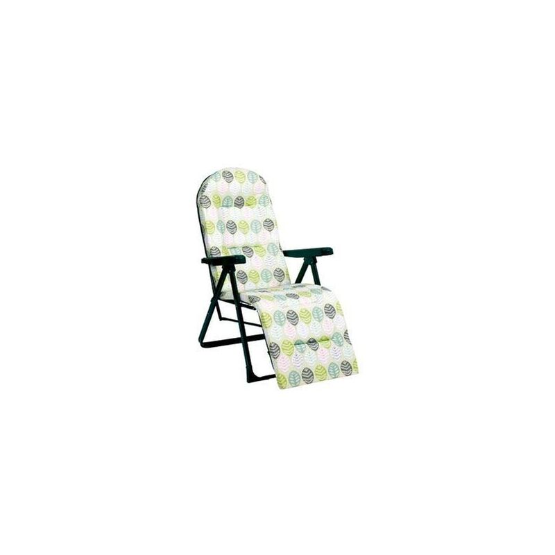 

Sillón tumbona Relax 5 Posiciónes acero estampado hojas