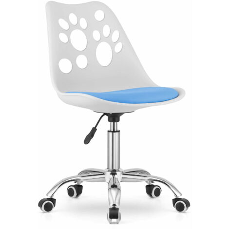 Sillón Valora PRINT blanco azul ergonómico casa moderna