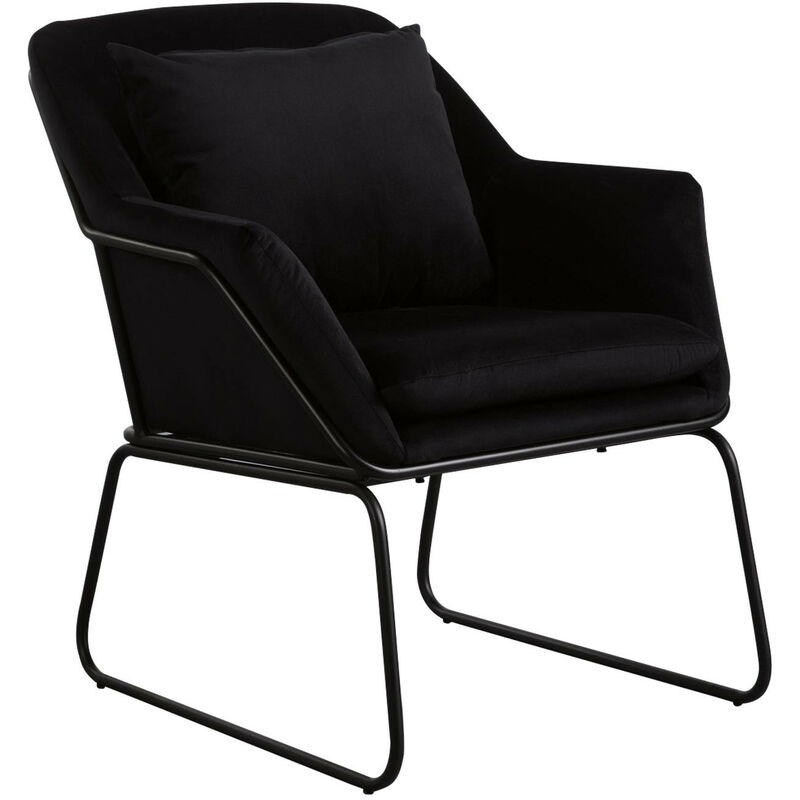 

Sillón Velvet 68x79,5x78,5cm Thinia Home Color - Negro