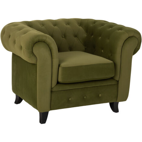 Sillón verde 110x81x77h cm