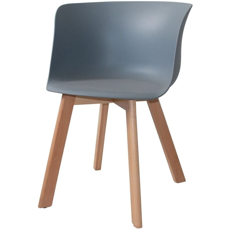 

SILLÓN NORDIC WOOD GRIS - Lúzete