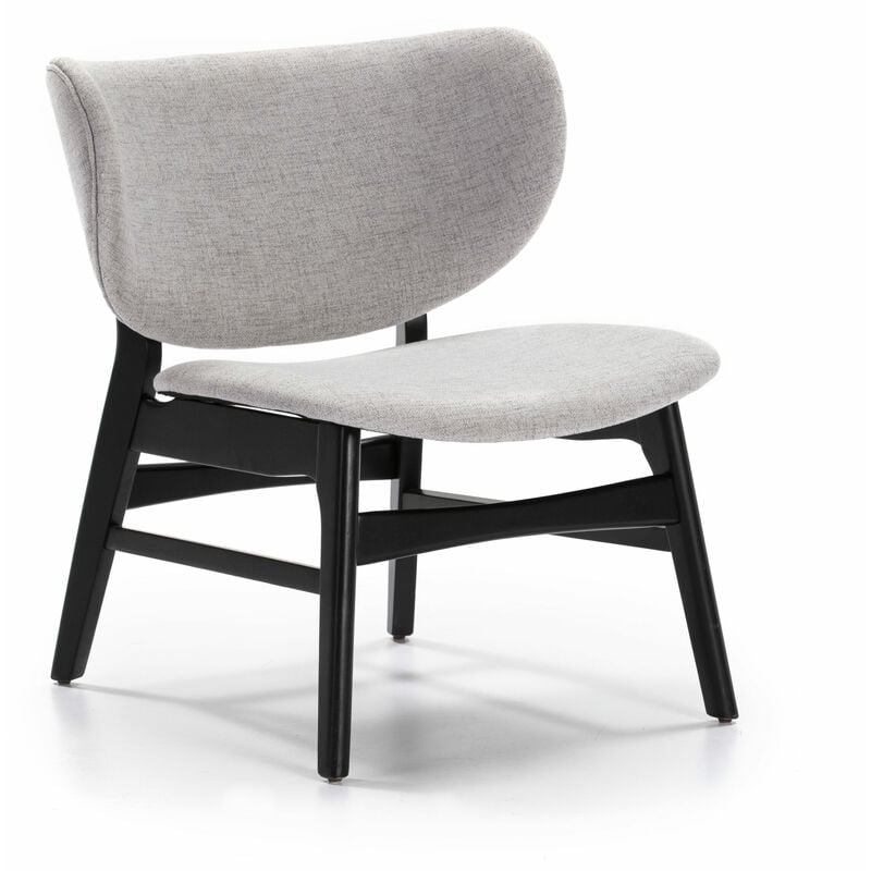 

Sillon Y Puff Divo Negro/Gris Claro