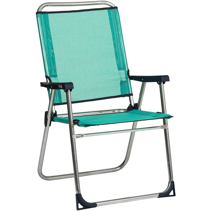 

Sillon Fijo Fibriline Aluminio Azul Respaldo Alto